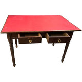 43" Unfinished 2 Drawer Vintage Table #04946