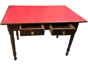 43" Unfinished 2 Drawer Vintage Table #04946