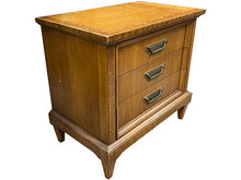 Load image into Gallery viewer, 26&quot; Unfinished 3 Drawer Vintage Single Side Table #07096
