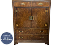 Load image into Gallery viewer, 41.5&quot; Unfinished 4 Drawer 2 Door Vintage Hutch #07212
