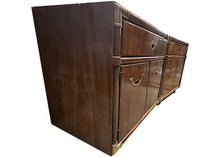 Load image into Gallery viewer, 24.5&quot; Finished Hamilton Satin 1 Drawer 2 Door Vintage Nightstand Set #07216: At Our Munster Location
