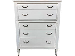 38" Painted Pointe Pink 5 Drawer Century Heirloom Tallboy #05318