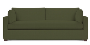 Wells Classic Modern Down-Blend Bench Cushion Sofa 88" Rowe Furniture