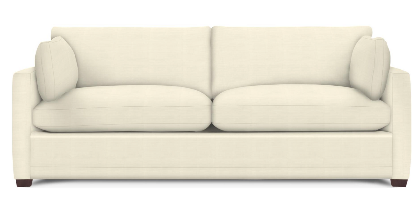 Wells Classic Modern Down-Blend Two Cushion Cushion Sofa 88
