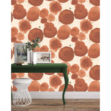 Spot On - Burnt Orange Wallpaper SAMPLE