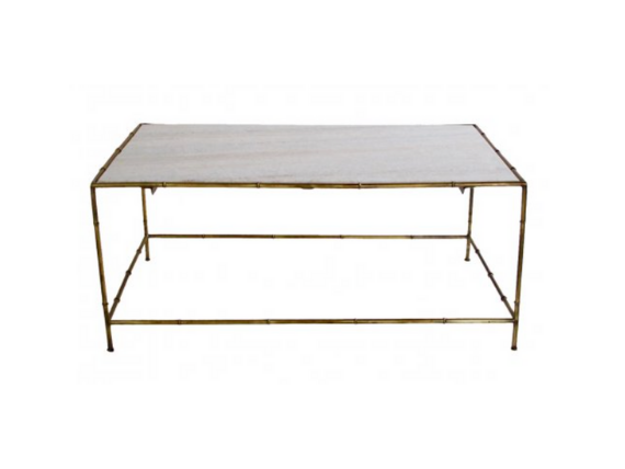Faux Bamboo Marble Coffee Table
