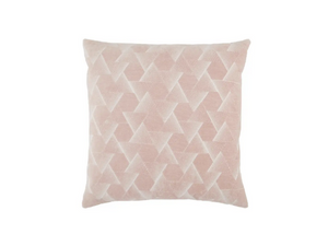 Pink Geometric Throw Pillow