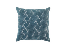 Load image into Gallery viewer, Blue Geometric Throw Pillow
