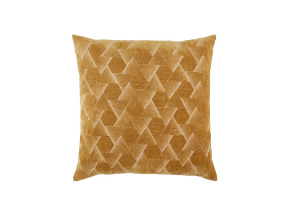 Yellow Geometric Throw Pillow