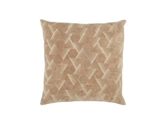 Sand Geometric Throw Pillow