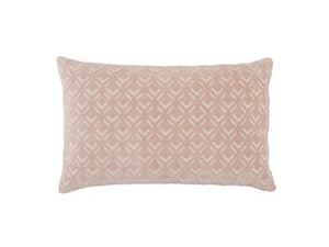 Pink Textured Lumbar Pillow
