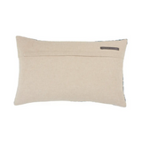 Blue Textured Lumbar Pillow