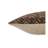 Mocha Textured Lumbar Pillow