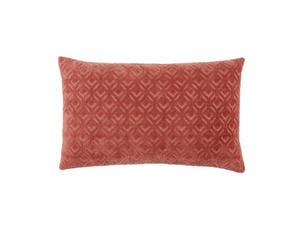 Rose Textured Lumbar Pillow