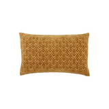 Yellow Textured Lumbar Pillow