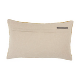 Yellow Textured Lumbar Pillow