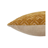 Yellow Textured Lumbar Pillow
