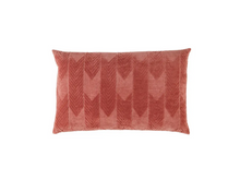 Load image into Gallery viewer, Pink Chevron Lumbar Pillow
