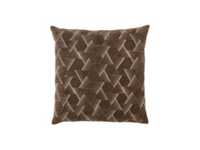 Load image into Gallery viewer, Brown Geometric Throw Pillow
