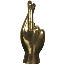 Load image into Gallery viewer, Fingers Crossed Brass Hand Accessory
