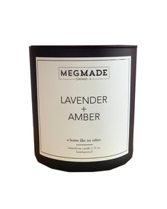 Lavender + Amber Soy MegMade Candle